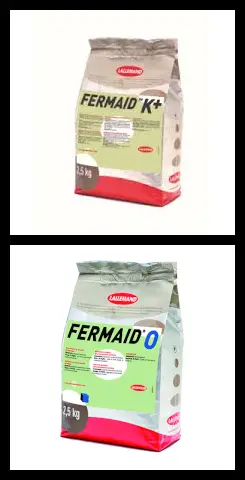 Two popular yeast nutrient products, particularly for mead and country wine, are Fermaid O and Fermaid K