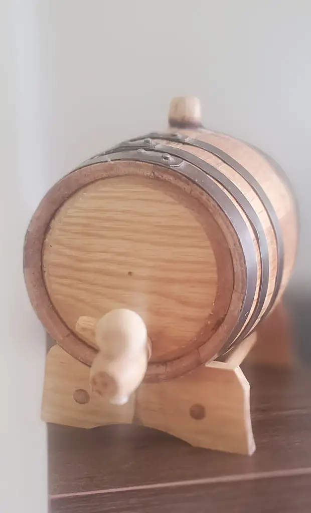 Mini barrels like this one of mine are great for decor, but don't do a great job of properly oaking your mead.