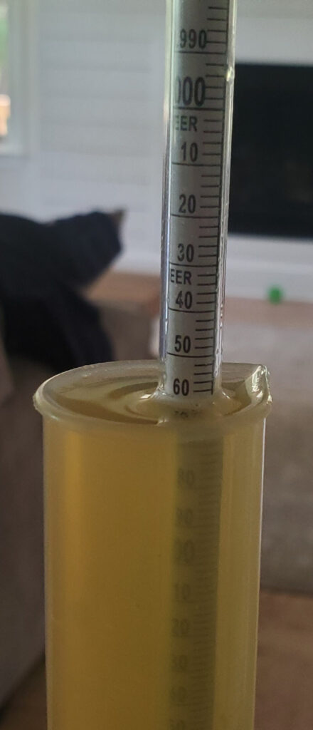 A hydrometer will help you determine when fermentation is complete