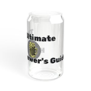 Ultimate Homebrewer's Guide Logo Beer Can Glass